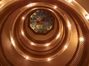 Perrenoud lobby rotunda and skylight - angle  